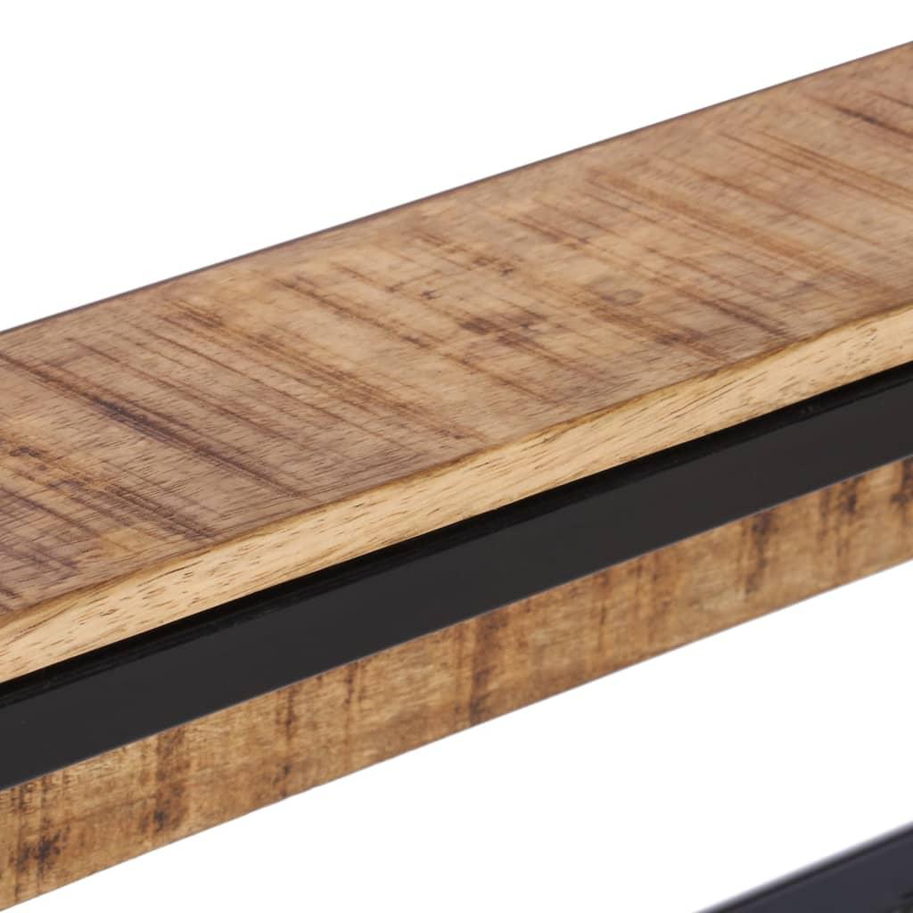 Perchero madera maciza de mango rugosa