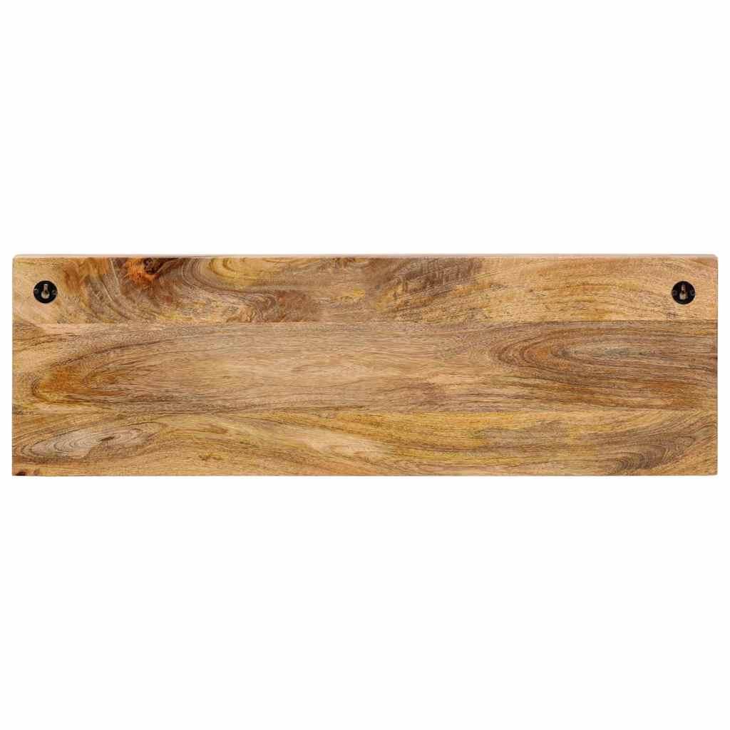 Perchero de pared con 5 ganchos madera maciza de mango