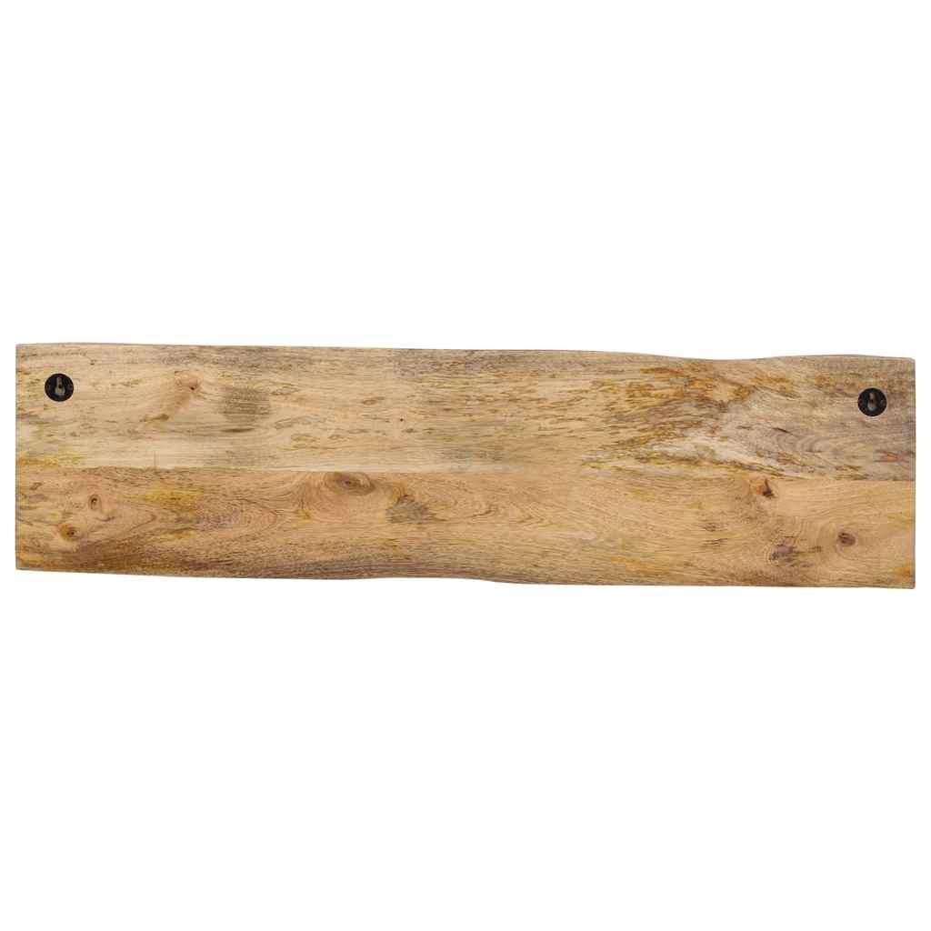 Perchero de pared con 4 ganchos madera maciza de mango