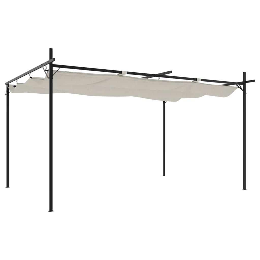 Pérgola con cubierta retráctil