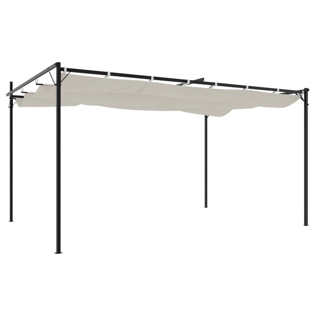 Pérgola con cubierta retráctil