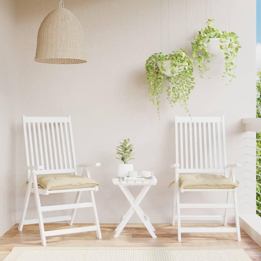 Cojines silla de jardín 2 uds tela Oxford antracita 50x50x3 cm