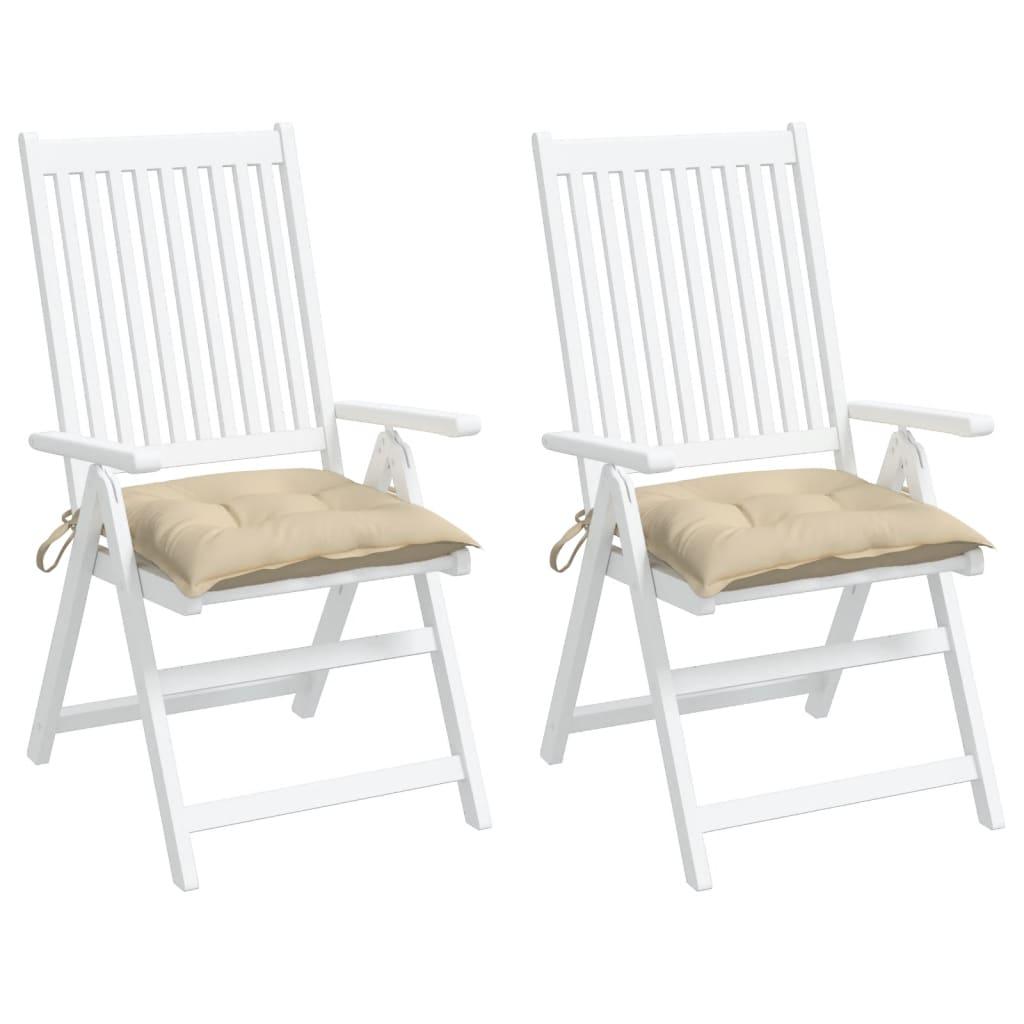 Cojines silla de jardín 2 uds tela Oxford antracita 50x50x3 cm