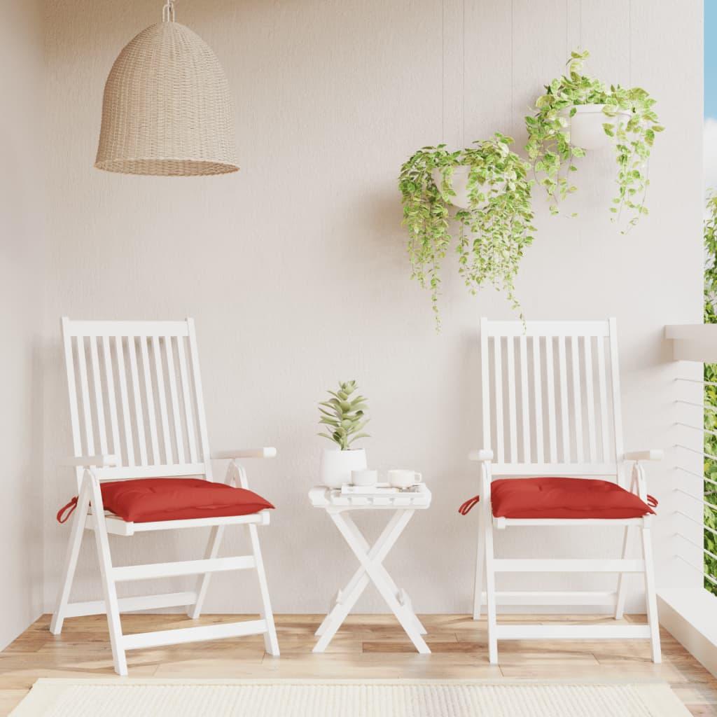 Cojines silla de jardín 2 uds tela Oxford antracita 50x50x3 cm