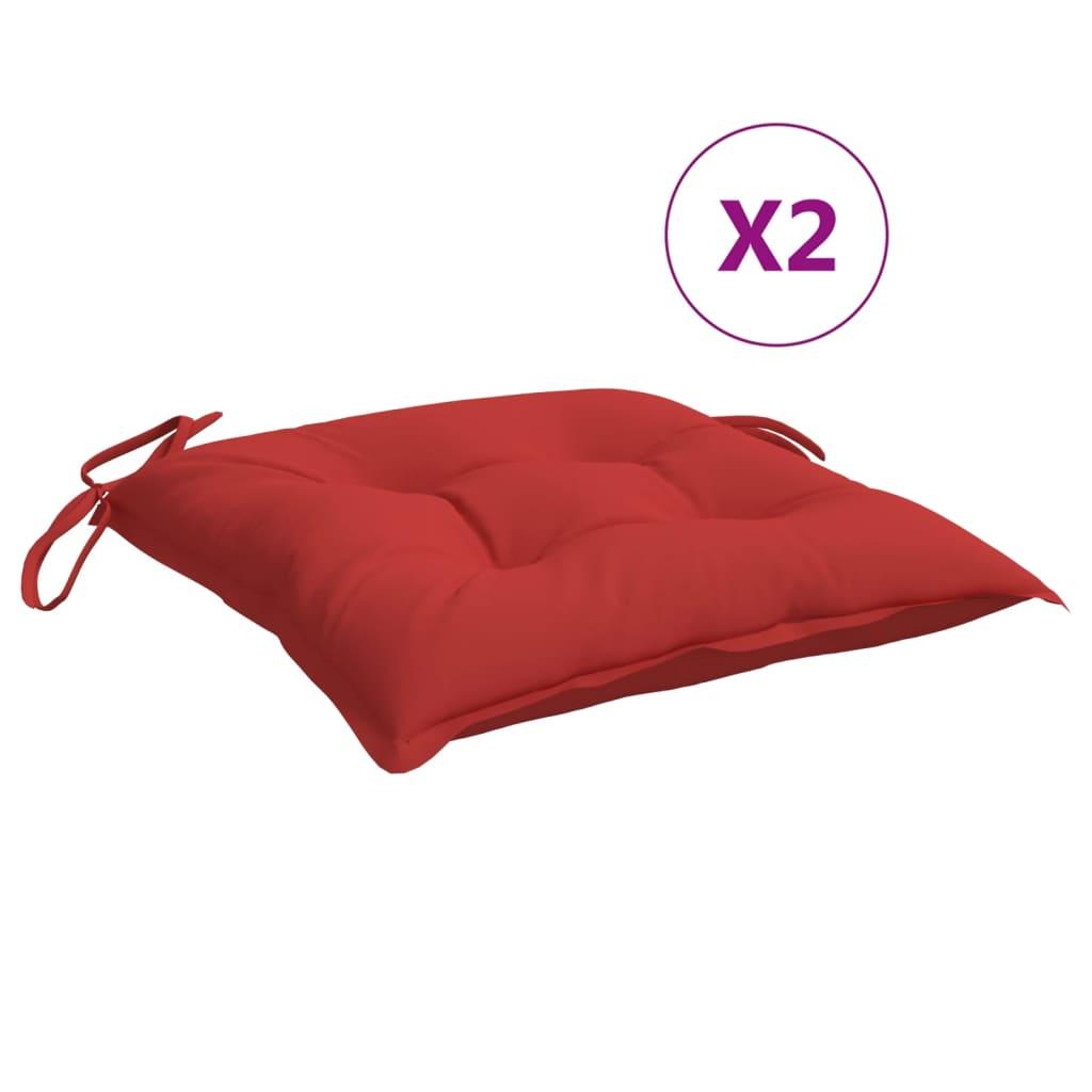 Cojines silla de jardín 2 uds tela Oxford antracita 50x50x3 cm