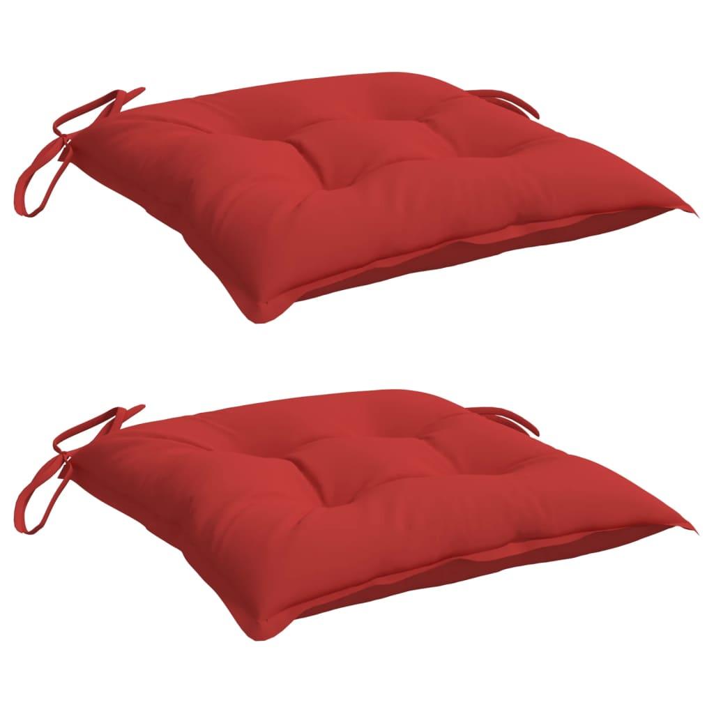 Cojines silla de jardín 2 uds tela Oxford antracita 50x50x3 cm