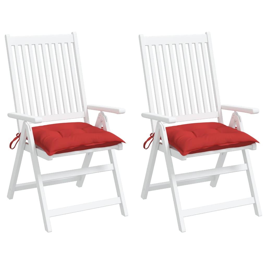 Cojines silla de jardín 2 uds tela Oxford antracita 50x50x3 cm