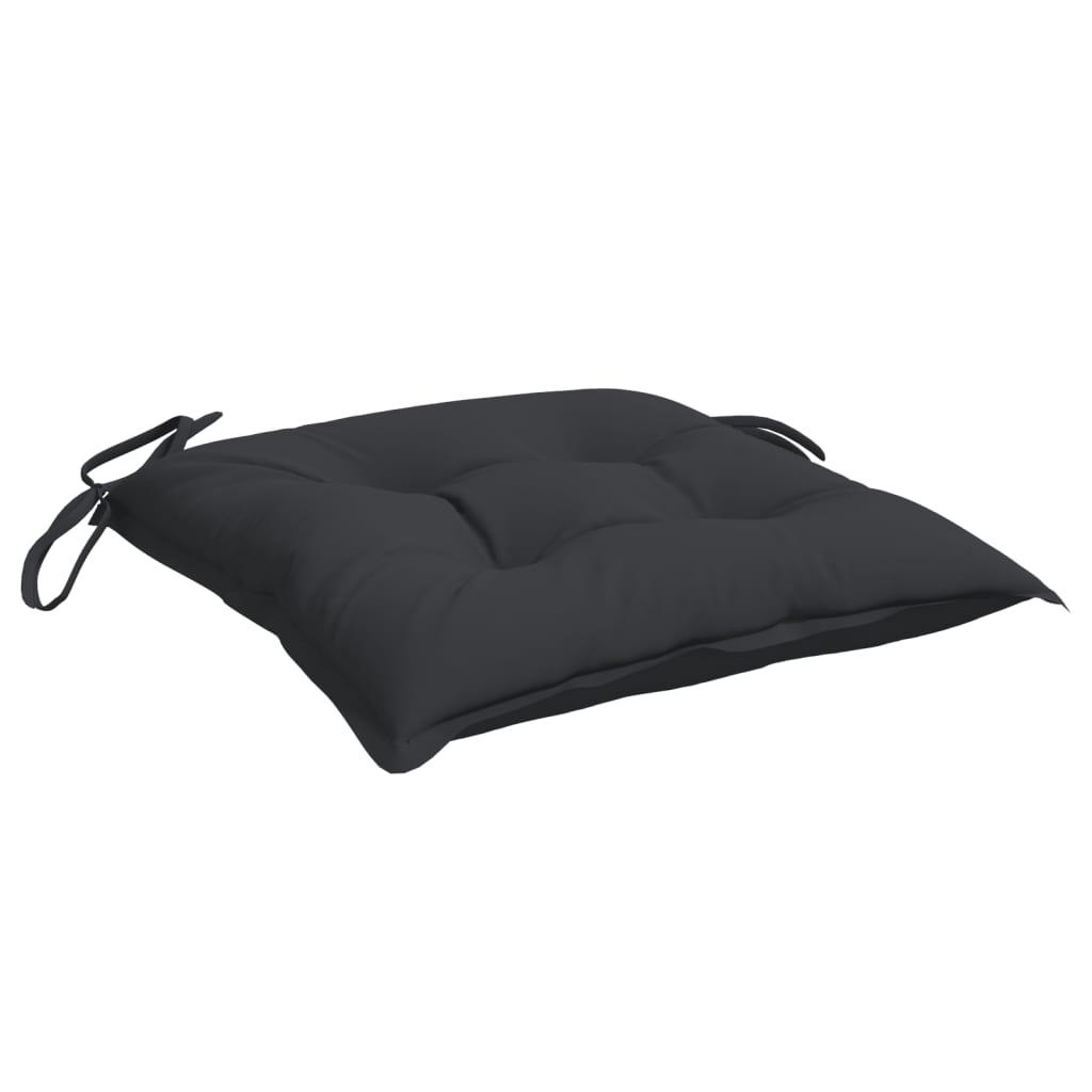 Cojines silla de jardín 2 uds tela Oxford antracita 50x50x3 cm