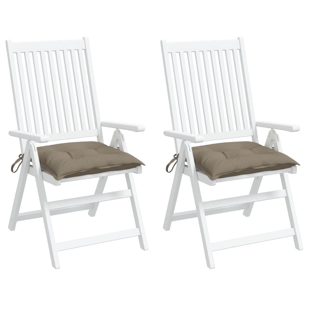 Cojines silla de jardín 2 uds tela Oxford antracita 50x50x3 cm