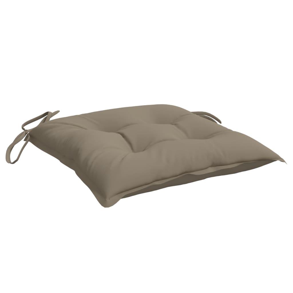 Cojines silla de jardín 2 uds tela Oxford antracita 50x50x3 cm