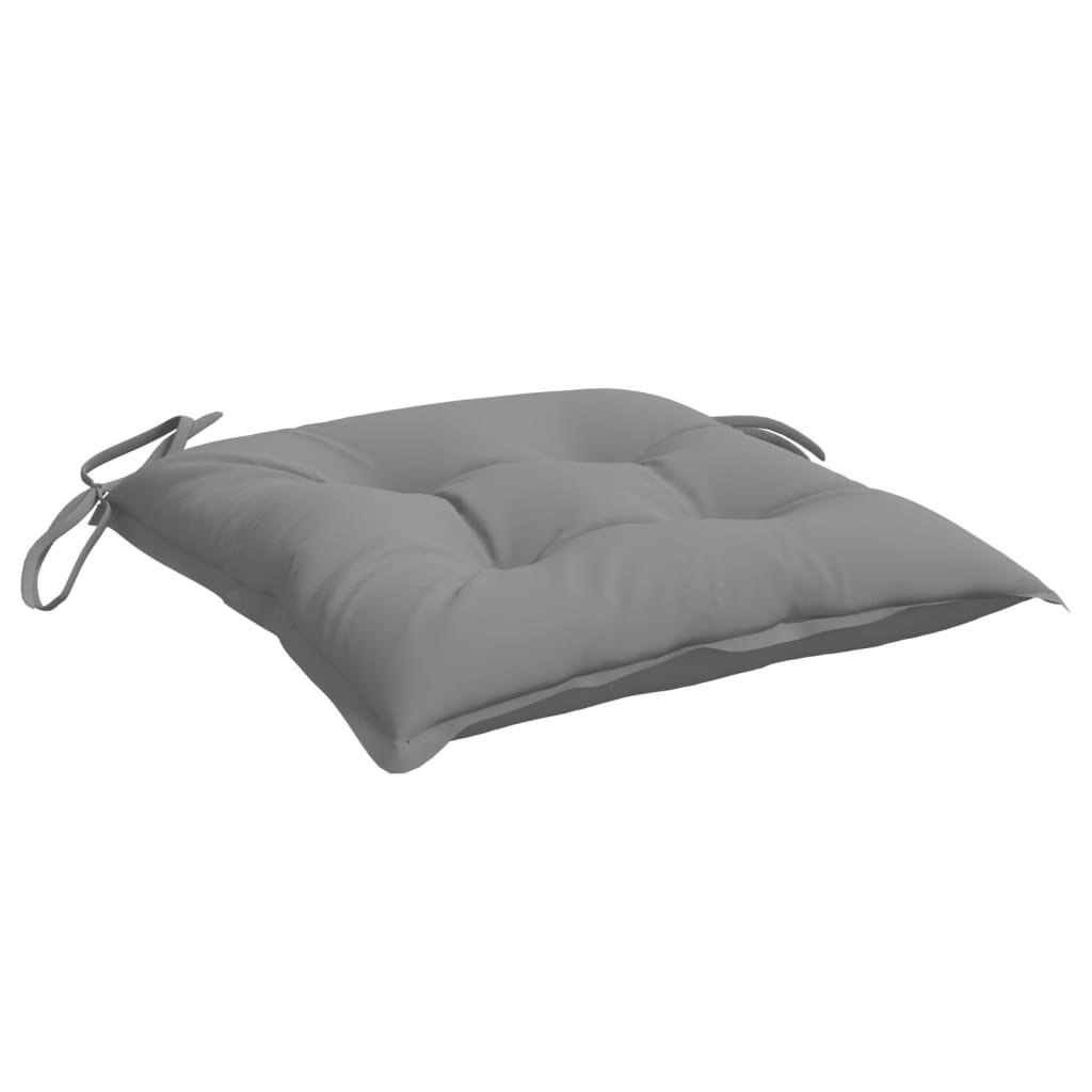Cojines silla de jardín 2 uds tela Oxford antracita 50x50x3 cm