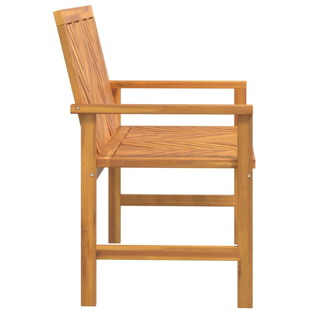 Banco de jardín madera maciza de acacia 150x35x45 cm