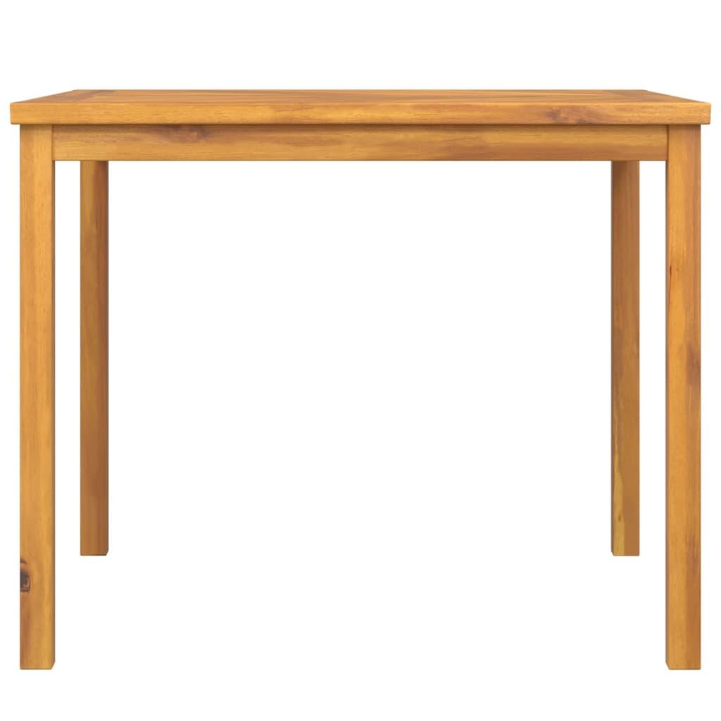 Mesa de comedor de jardín madera maciza de acacia 110x110x75 cm