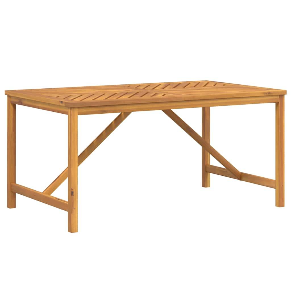 Mesa de comedor de jardín madera maciza de acacia 110x110x75 cm
