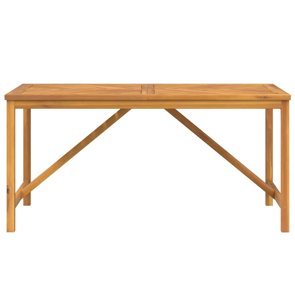 Mesa de comedor de jardín madera maciza de acacia 110x110x75 cm