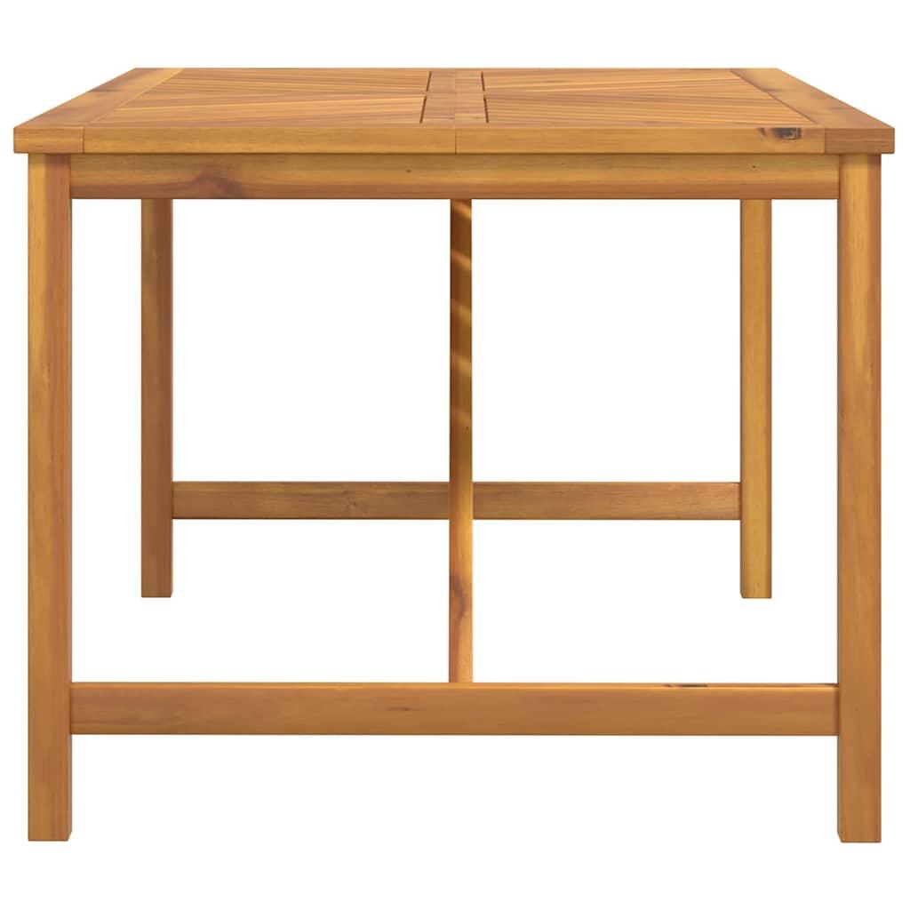 Mesa de comedor de jardín madera maciza de acacia 110x110x75 cm