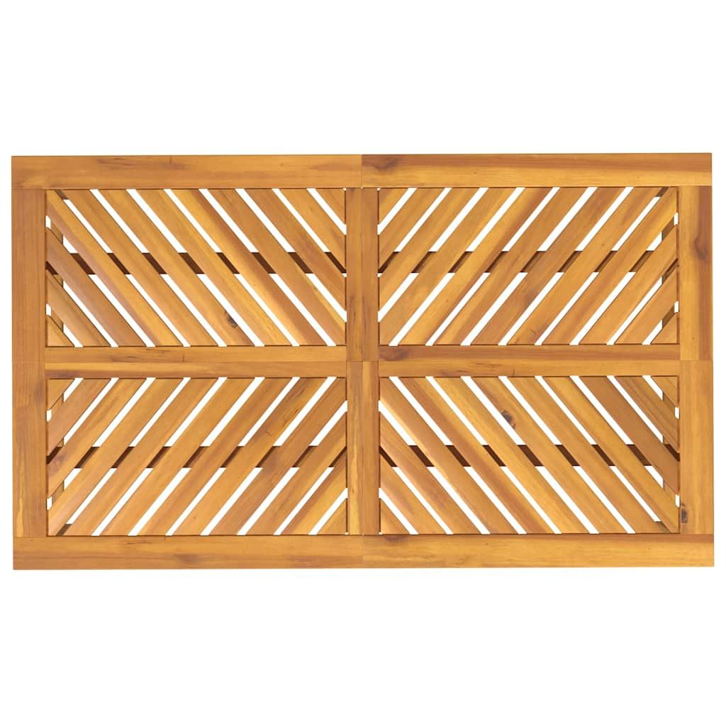 Mesa de comedor de jardín madera maciza de acacia 110x110x75 cm