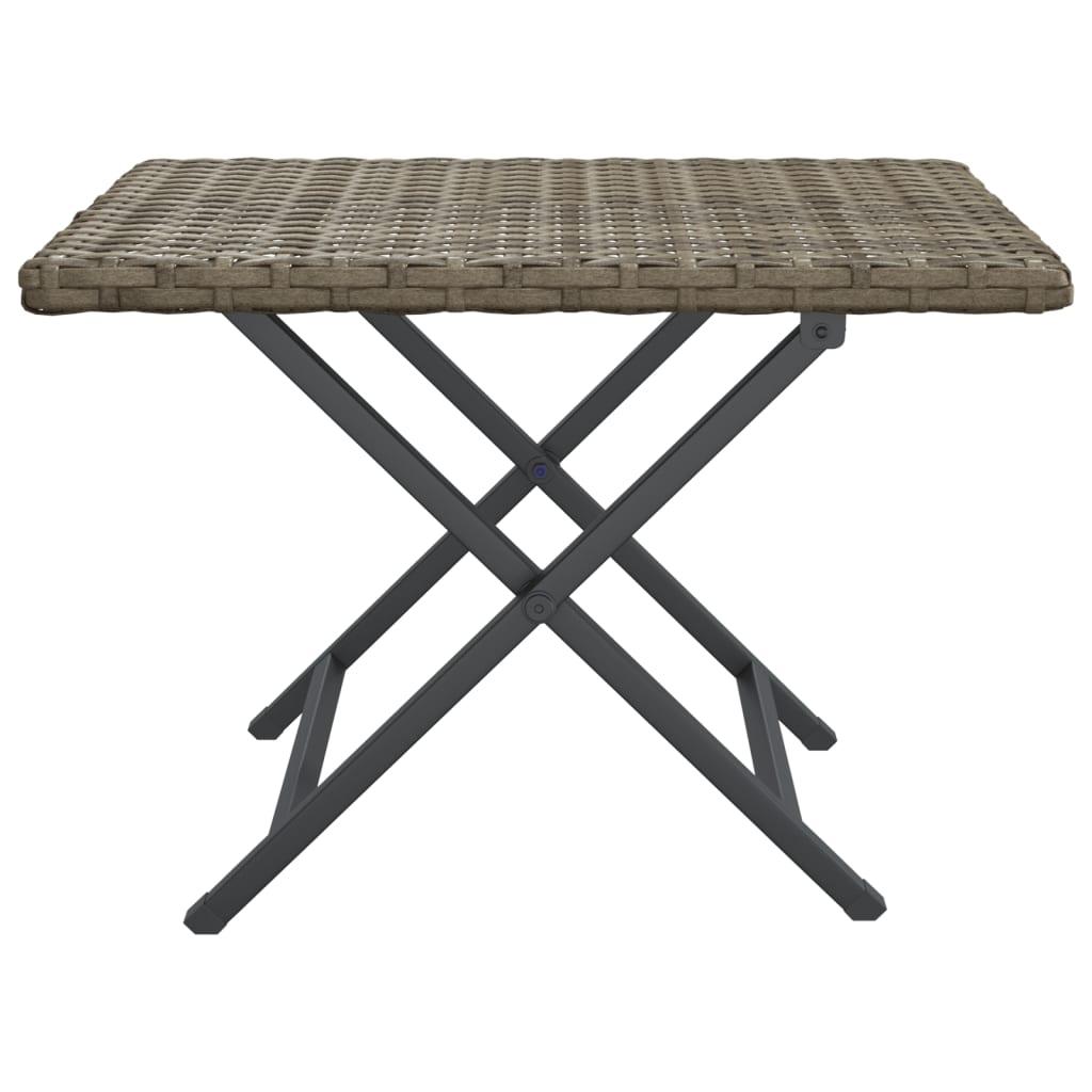 Mesa plegable ratán sintético 45x35x32 cm