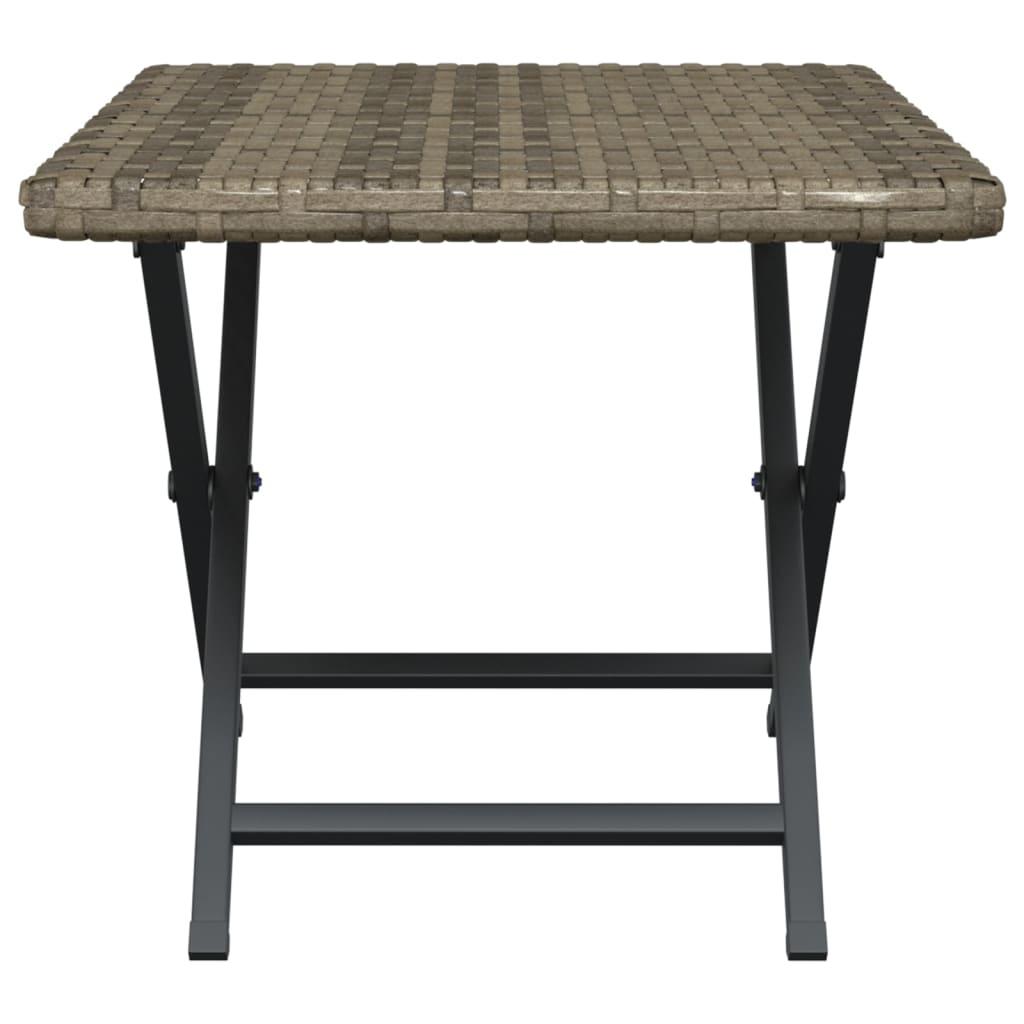 Mesa plegable ratán sintético 45x35x32 cm