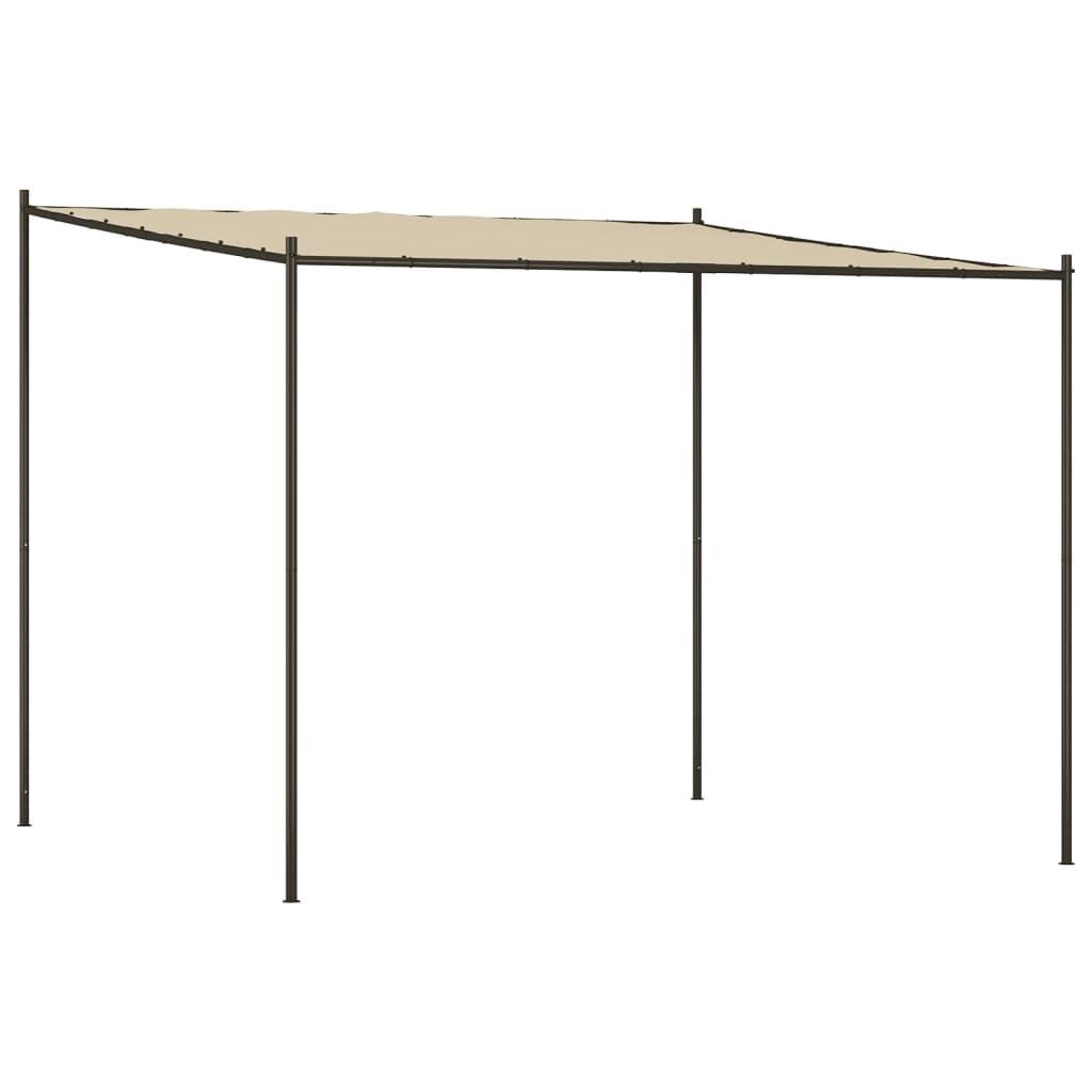Cenador acero y tela gris antracita 3x3 m 180 g/m²