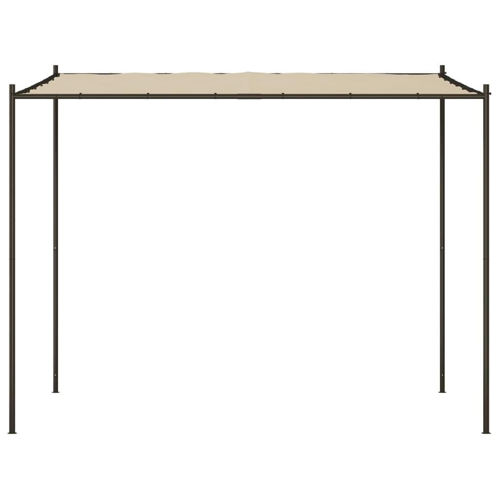 Cenador acero y tela gris antracita 3x3 m 180 g/m²