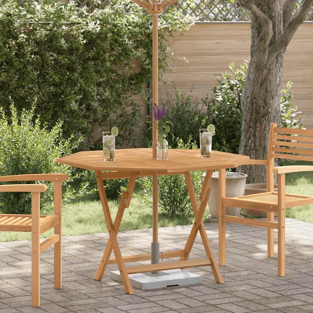 Mesa de jardín plegable madera maciza de teca