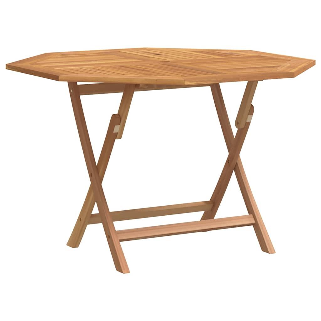 Mesa de jardín plegable madera maciza de teca