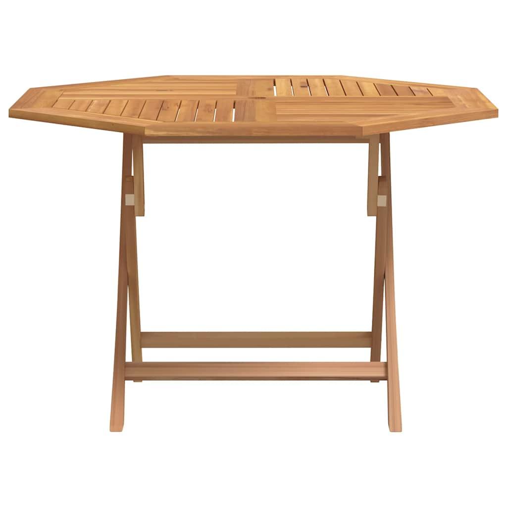 Mesa de jardín plegable madera maciza de teca
