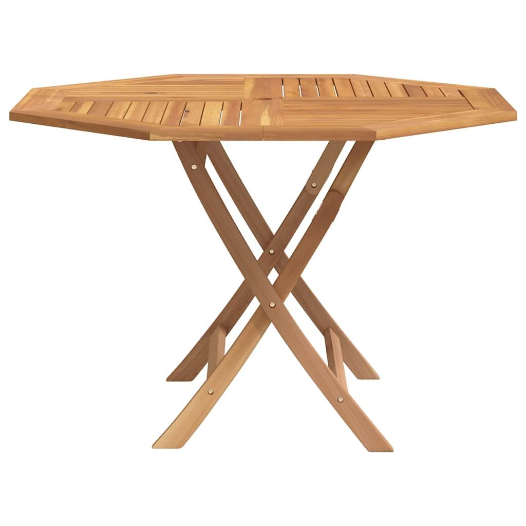 Mesa de jardín plegable madera maciza de teca