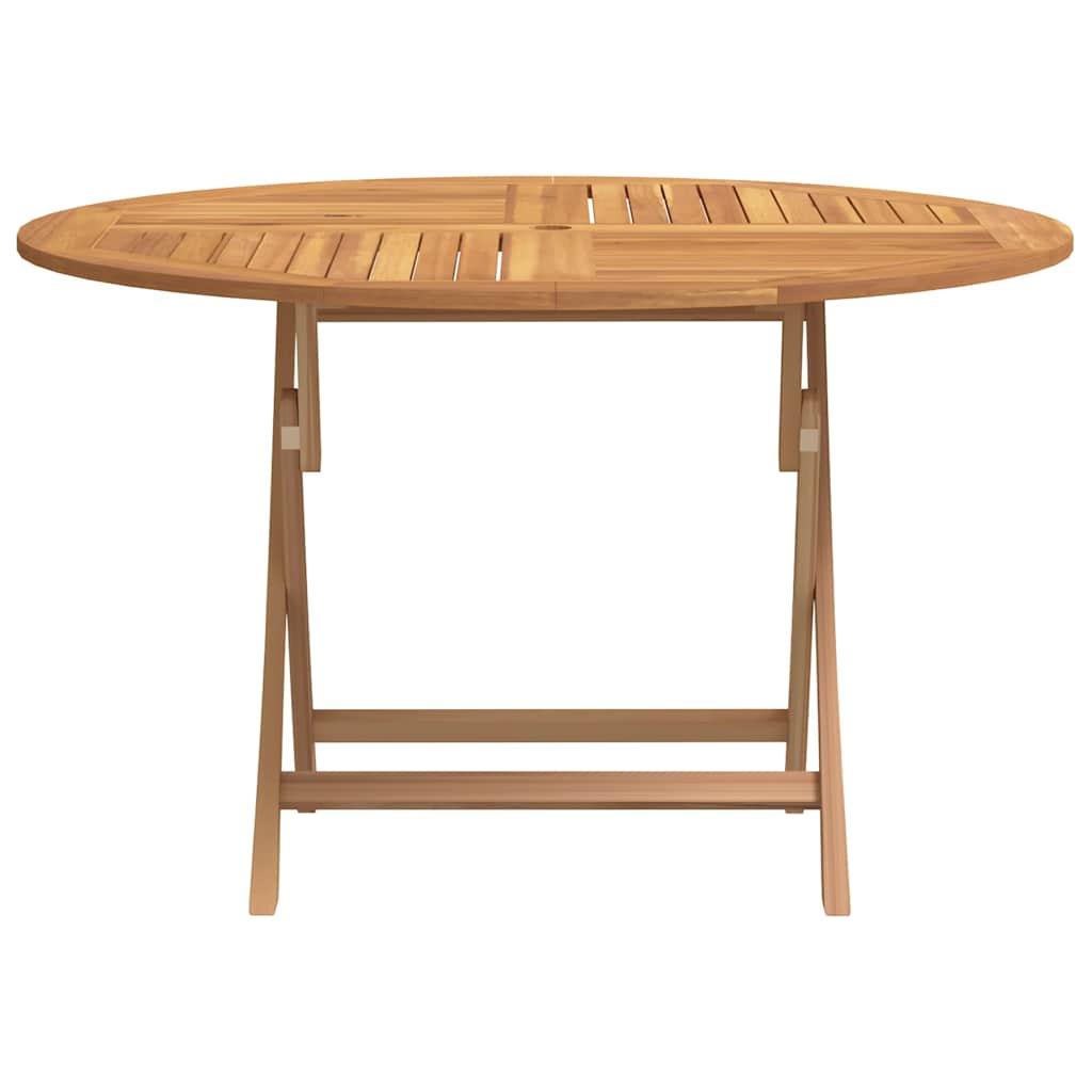 Mesa de jardín plegable madera maciza de teca