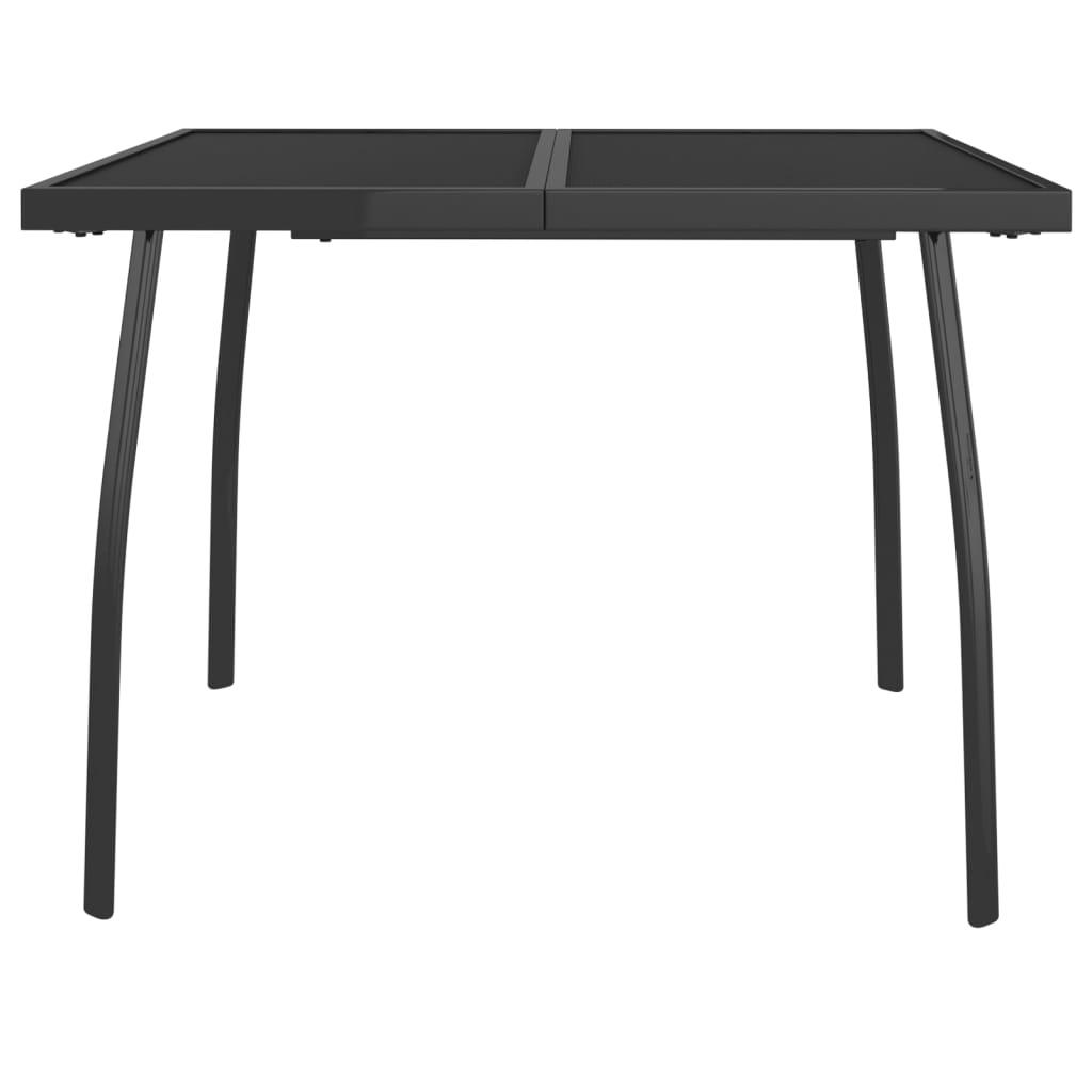 Mesa de jardín de malla de acero gris antracita 50x50x72 cm