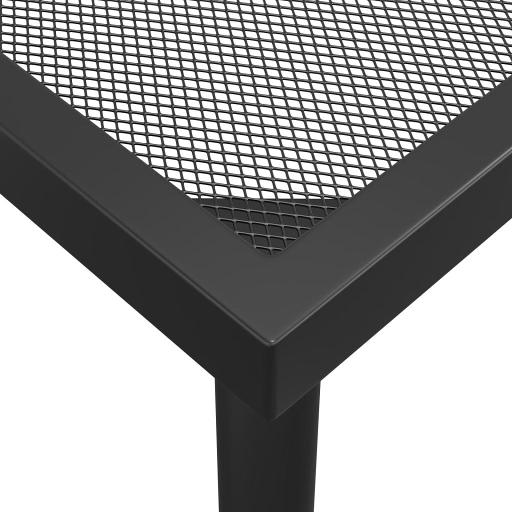 Mesa de jardín de malla de acero gris antracita 50x50x72 cm