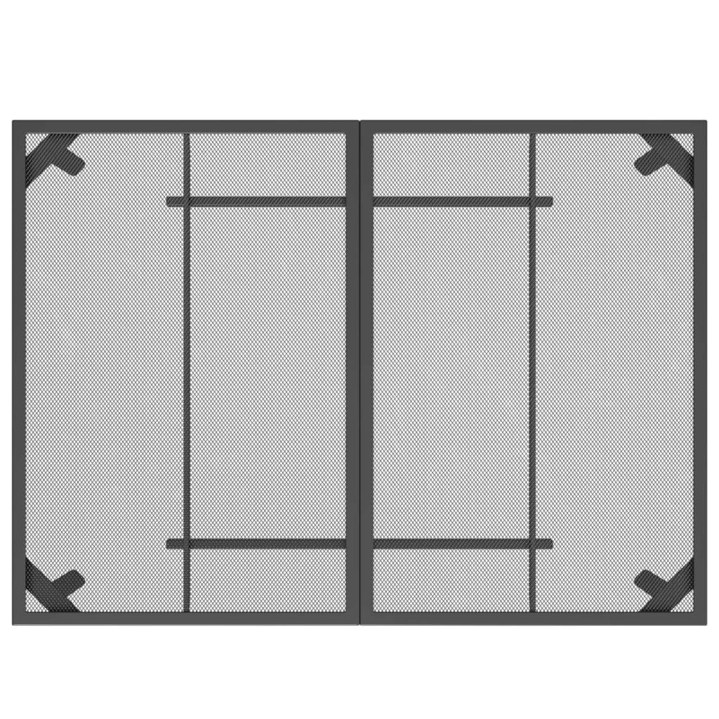 Mesa de jardín de malla de acero gris antracita 50x50x72 cm