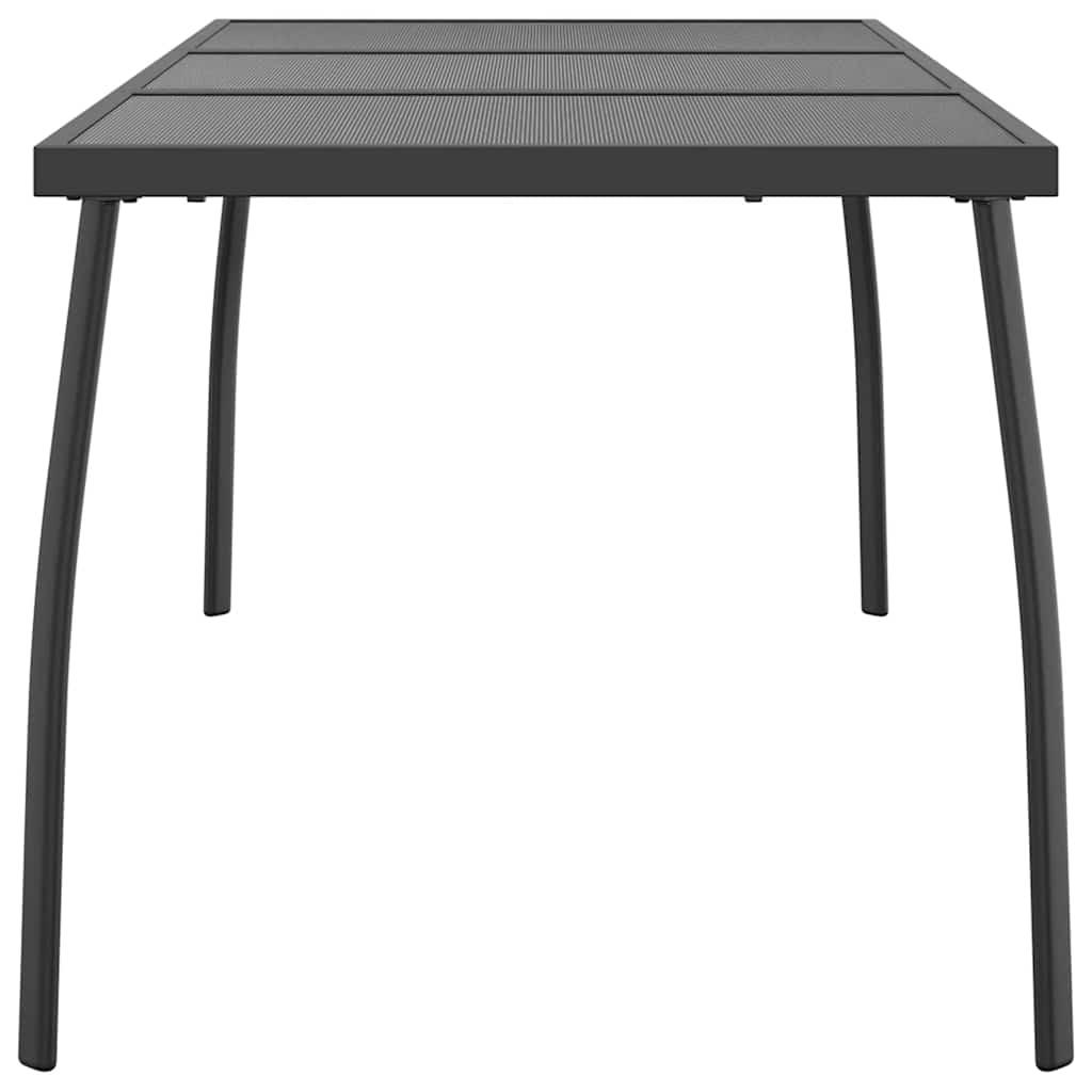Mesa de jardín de malla de acero gris antracita 50x50x72 cm