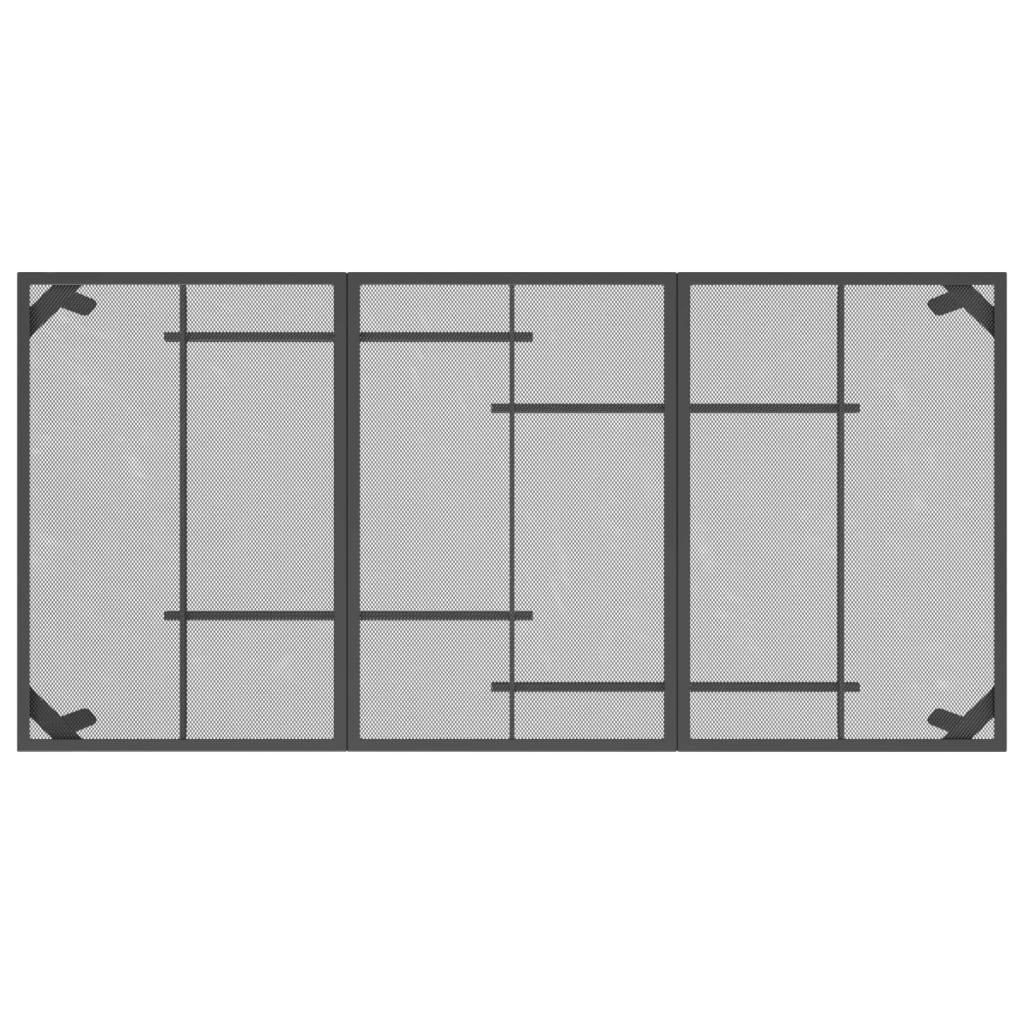 Mesa de jardín de malla de acero gris antracita 50x50x72 cm