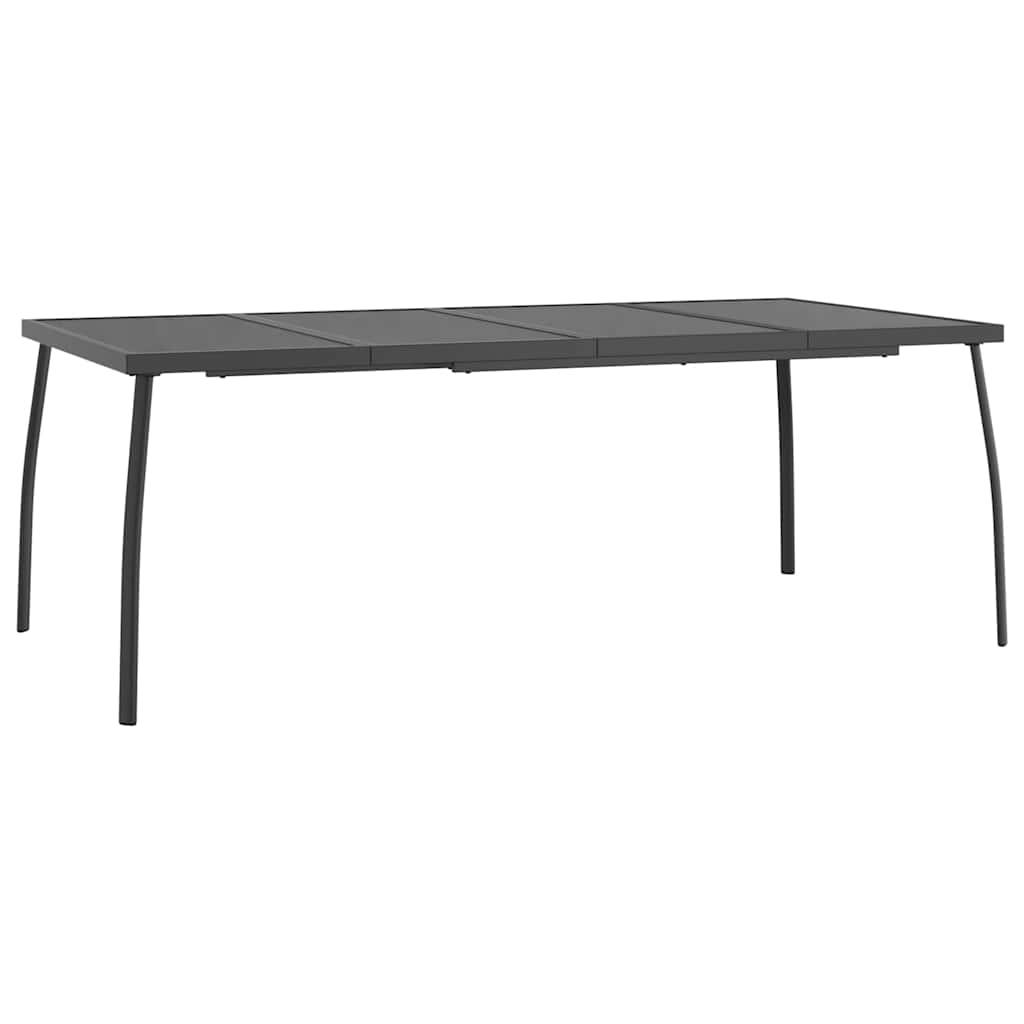 Mesa de jardín de malla de acero gris antracita 50x50x72 cm