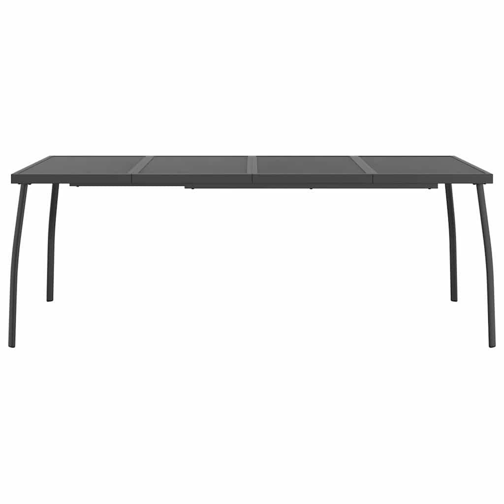 Mesa de jardín de malla de acero gris antracita 50x50x72 cm