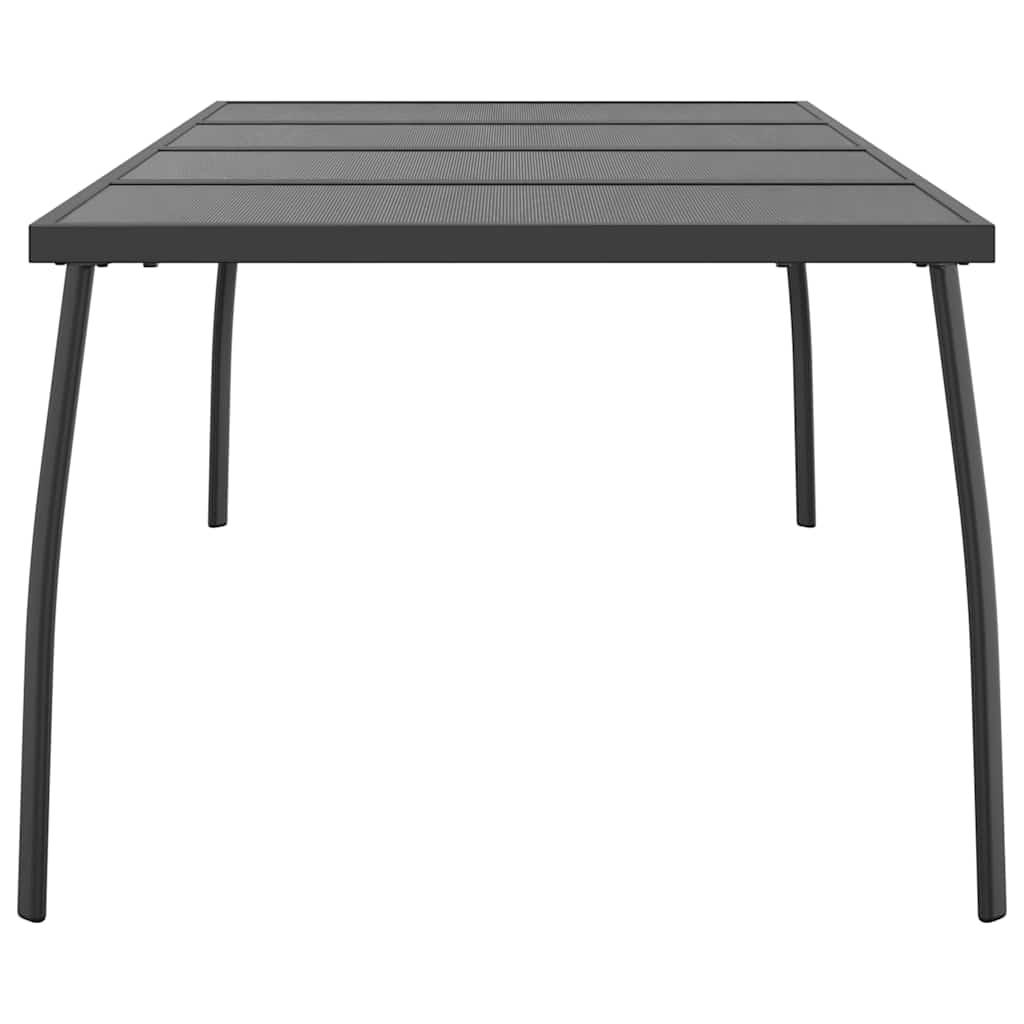 Mesa de jardín de malla de acero gris antracita 50x50x72 cm