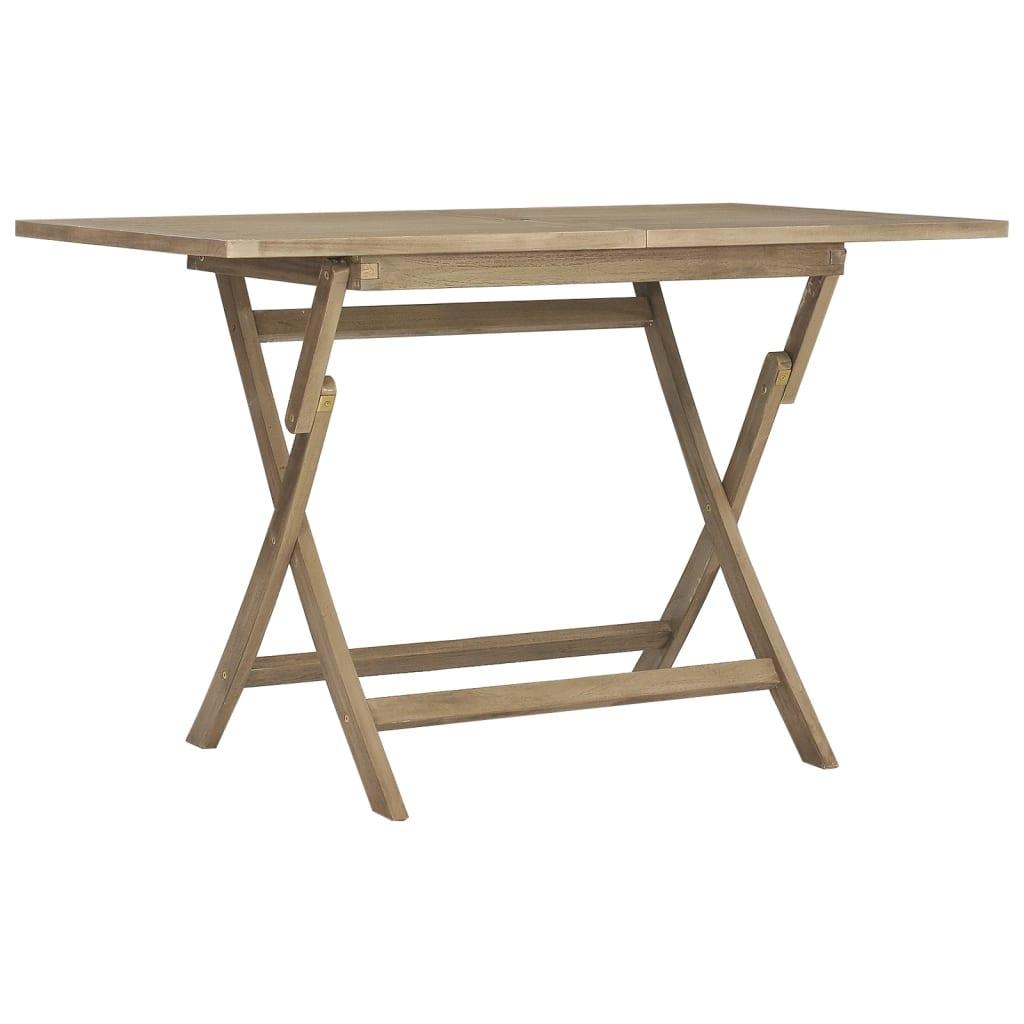 Mesa de jardín plegable madera maciza de teca