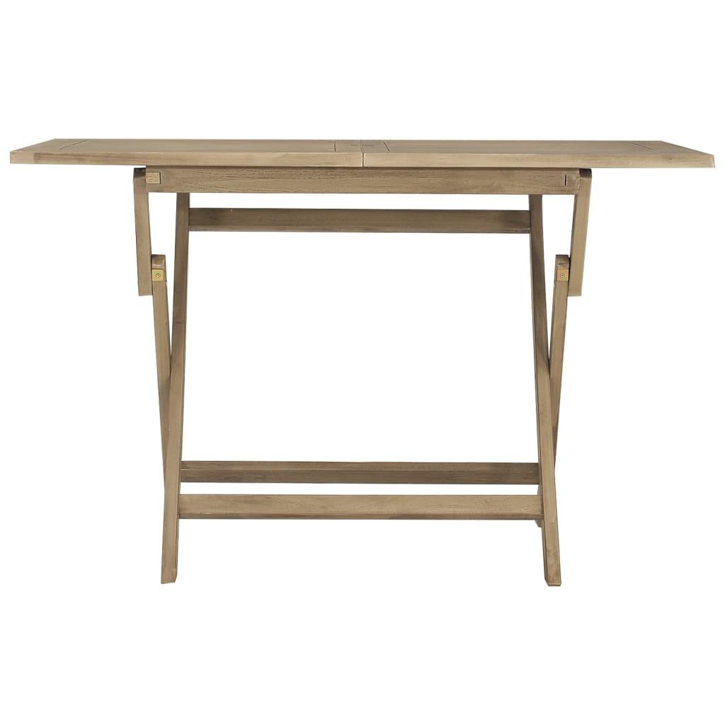 Mesa de jardín plegable madera maciza de teca