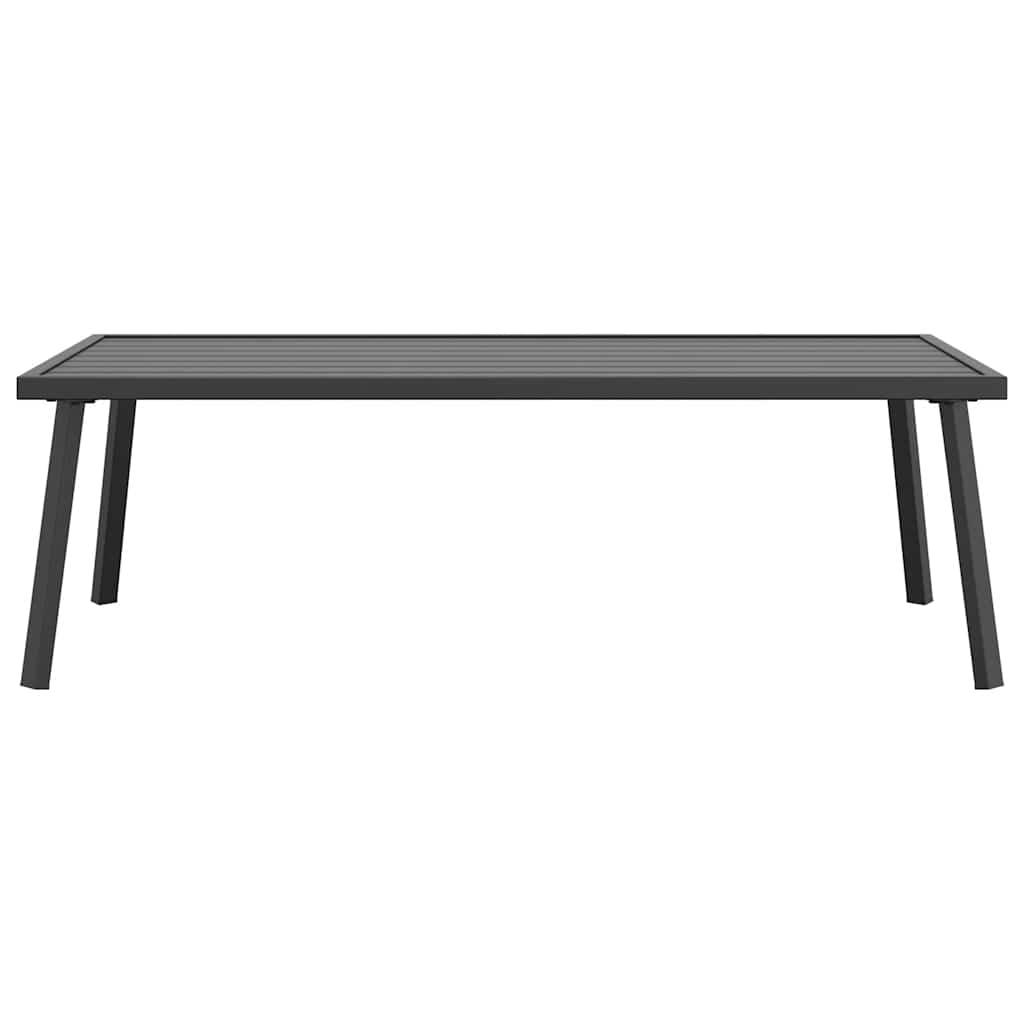 Mesa de centro para jardín acero gris antracita 110x55x35 cm