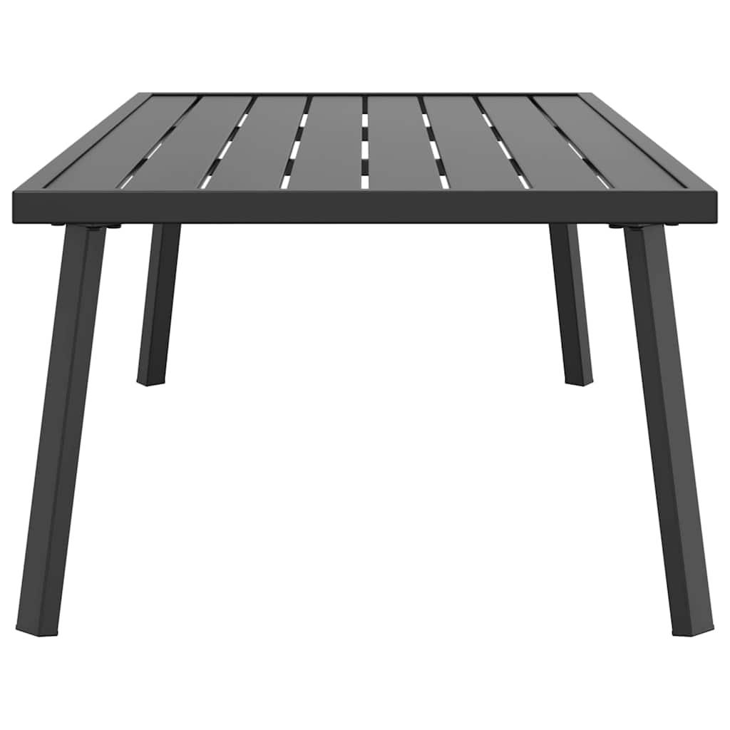Mesa de centro para jardín acero gris antracita 110x55x35 cm