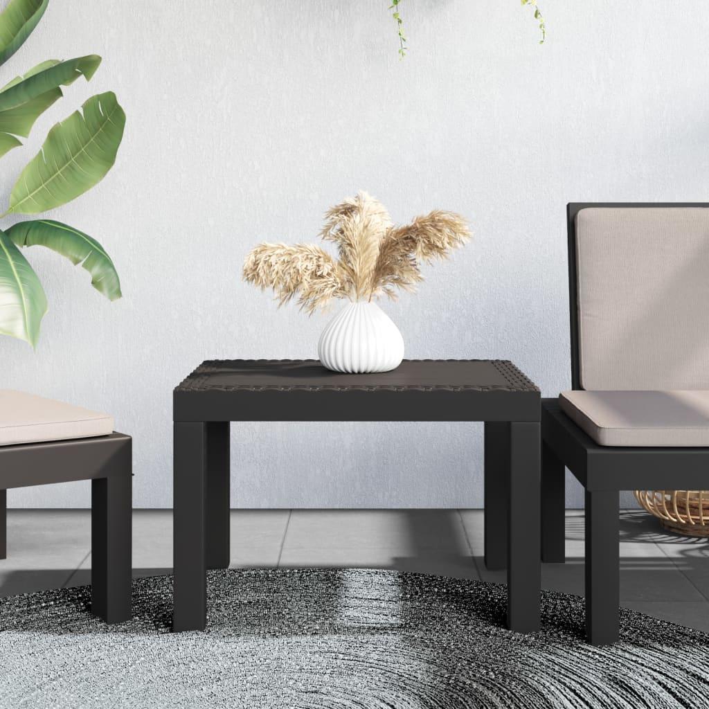 Mesa de jardín PP 59x47x40 cm