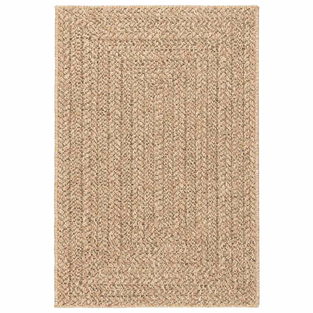 Alfombra ZIZUR apariencia de yute interior y exterior 160x230 cm