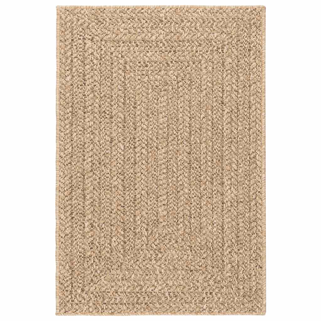 Alfombra ZIZUR apariencia de yute interior y exterior 160x230 cm