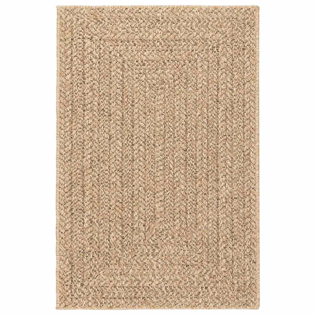 Alfombra ZIZUR apariencia de yute interior y exterior 160x230 cm