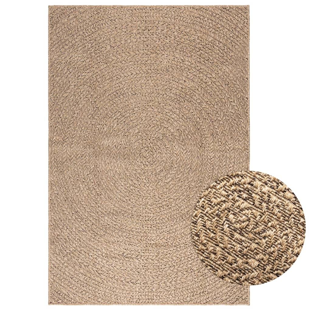 Alfombra ZIZUR apariencia de yute interior y exterior 160x230 cm