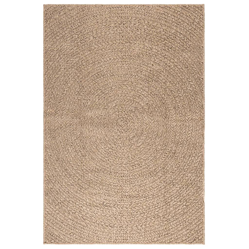 Alfombra ZIZUR apariencia de yute interior y exterior 160x230 cm