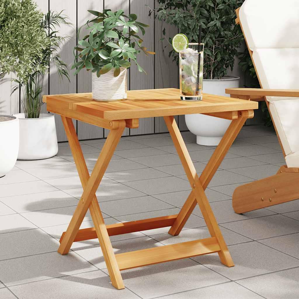Mesa de jardín plegable madera maciza de acacia