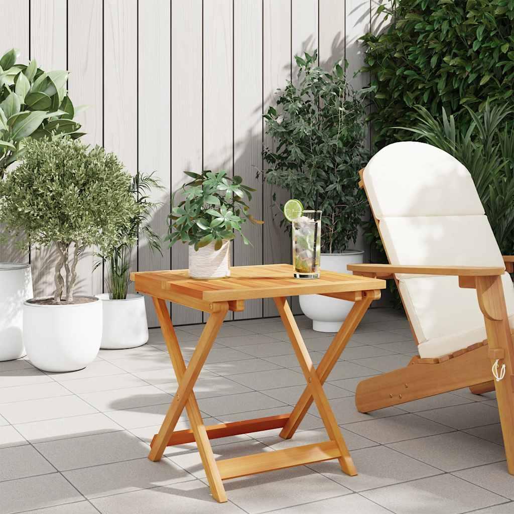 Mesa de jardín plegable madera maciza de acacia